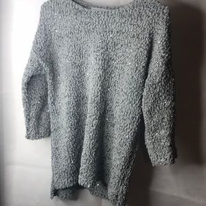 Silver Sequin Sweater